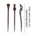Vintage Chinese Wooden Hair Clips and Sticks - Set of 6 for Women & Girls - Elegant Hair Accessories - Buy Online on GoSupps.com