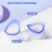Silicone Eye Wash Cup Kit - Effective Eye Cleaner for Eyelid Care and Relief from Dryness and Strain - Includes 2 Cups and Storage Container - Blue - Buy Online on GoSupps.com