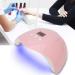 54W UV LED Nail Lamp Manicure Tool with 30s/60s/90s Timing Setting, Pink - Buy Online on GoSupps.com