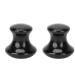 2 pieces of black Gua Sha mushroom shape Massage Tool natural Aventurin Quartz Massage tool for face and eyes remove for wrinkles and spa relaxing 2 pieces of black mushroom