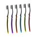 Ultechnovo 6st tooth hygiene oral hygiene slipproof gripping thorn sustainability gift lide gum care bamboo toothbrush tooth cleaning carbon brushes poison ideas toothbrush family package