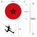 Morocco Football Silhouette Flag Mix Party Food & Cupcakes Picks Decorations Toppers (pack of 14) - Buy Online on GoSupps.com