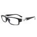 Aiweijia Unisex Reading Glasses Full Frame Lightweight Comfortable Readers Eyeglasses for Men Women Black 4.0 x