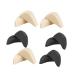 Healifty 6 Pairs Womans Heels High Heels for Women Closed Toe Heels for Men Adjustable Toe Plug Foam Toe Inserts Heel Toe Plug Half Insoles Foot Brace Forefoot Pads Plug-in Sponge Cushion