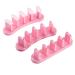 3pcs Nail Practice Stand with 100pcs Nail Tips Dismountable Acrylic Nail Training Holder for Nail Painting(Pink)