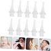 TOBBOMEY 10pcs Disposable Ear Cleaning Tips for Ear Irrigator Compatible Wash Accessories for Adults Smooth Surface Design for Safe Canal Cleaning - Buy Online on GoSupps.com