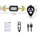 Buy Wasaga Bicycle Helmet Lights - Wireless Remote Control Rear Light with Flashing & Stroboscope Safety Features - Buy Online on GoSupps.com
