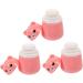 Minkissy 9 Pcs Powder Puff Box Set | Baby Body Powder Puff Travel Dispenser | Infant Talcum Powder Bottles | Pink Sponge | Powder Storage Bottle - Buy Online on GoSupps.com
