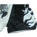 HUOLEI Muay Thai Shorts for Men and Women, High Grade MMA Gym Boxing Kickboxing Shorts - 1 White & Black XS, Waist 22-24 - Buy Online on GoSupps.com