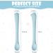 HOTUT Baby Cutlery Feeding Set 4pcs - Toddler Utensils Spoon Set - Easy Grip Reusable Kids Spoons - Self Feeding Spoon for Babies - Blue Green - Buy Online on GoSupps.com