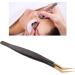 Luxury Gold Stainless Steel Eyelash Extension Tweezers - Precision Volume Tweezers for False Lashes - Buy Online on GoSupps.com