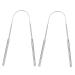 Buy Lantro JS U-Shaped Stainless Steel Tongue Scraper | Fresh Breath & Oral Health - Buy Online on GoSupps.com
