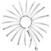 French barrettes diy basics hair clips metal silver -colored 7 cm hair clips women metal women hairdresser hair clips silver metal hairdresser hair clips women hair clips silver hair clasp 20pcs clips for size 2.75 "
