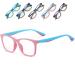 Musivon children glasses without a starch-anti blue light filter glasses children bluap-filter play computer glasses for girls boy with glasses 4-14 years of pink blue