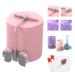 Multifunctional Pedal Puller Resistance Rope Foot Pedal Resistance Band Pedal Puller Resistance Band Yoga Tension Rope for Abdomen Waist Arm Leg 6-tube Basic Pink