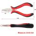Vlasy 1Pcs Red Hair Extensions Pliers for Apply & Removal - 3Holes Plier | Human Hair Tool - Buy Online on GoSupps.com