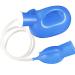 Leakproof Urinal Unisex Urine Bottles for Men Women Urinal Pee Bottle Portable 2000 ML with Female Adapter for Hospital Camping Car Travel With Extension Tube Blue