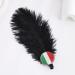 hgnxa World Sports Game Hair Clip Black Feather Hairpin Flags Duckbill Clip for German Italy Spanish Britain America USA - Buy Online on GoSupps.com