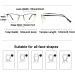 Lightweight Metal Frame Reading Glasses for Men | Anti Blue Light Rectangle Computer Visual Aid | Spring Hinges | 2.5X Magnification - Buy Online on GoSupps.com