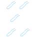 SBTRKT 5 pieces of acrylic fiber eye chain robust small and exquisite strong and does not fall off waterproof is not broken suitable for sunglasses sunglasses Blue-72cm