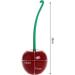 Creative Cherry Shape Toilet Brush with Holder - Household Bathroom Cleaning Tool with Thick Bristles for Deep Clean - Rust Resistant and Leakproof - Red - Buy Online on GoSupps.com