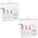Housoutil 1 Set Cosmetic Containers Toiletries Containers Empty Dispenser Kit Clear Container Cosmetic Dispensing Bottle Cosmetics Kits Portable Pink Storage Set Travel 6.04X3.3cm Pink - Buy Online on GoSupps.com