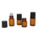 100 pieces 2ml roll-on glass bottles for essential oil perfume tukistore glass roller on bottles with stainless steel roller ball-refillable essential oil bottles for aromatherapy and lip balm