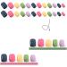Aiwjeakh 1Set Rainbow Jumping Colours False Nails Solid Colour Macaroon Nails Wearable Press on Nails Full Cover Nail Tips - Buy Online on GoSupps.com