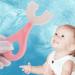 Buy Washable U-Shape Kids Toothbrush - Ergonomic Silicone Head Safe Whole Mouth Massaging for Children | International Shipping - Buy Online on GoSupps.com