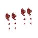 minkissy 2 Pairs Hairpin Hair Ornaments for Women Chinese Hair Clip Kimono Hair Tassel Hair Ornament Japanese Hair Pin Japanese-style Barrette Miss Geisha Zinc Alloy Cherry Blossoms