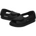 Men's Wide Width Open Toe Diabetic Recovery Slippers - Adjustable Orthopedic Walking Shoes for Foot Relief - Non-slip Arthritis Edema House Shoes - 7 Wide Black - Buy Online on GoSupps.com