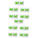 minkissy 10 Pairs Halloween Extra Long False Eyelashes 3d Faux Fake Eyelashes Green Mascara Cosplay Halloween Party Favor Fancy Eyelashes Black Fancy Dress Extend Miss Chemical Fiber Manual