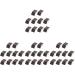 50pcs Woodworking KitcheMulti- FunctioKnives Hand Scouring Household Sponge S Replaceable Metal Reusable Wood Tool Brush Emery Xx.cm Restaurant Scrubber Sandpaper Rust Washing Kitchenware (Color : Co