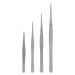 Beatifufu 4 pieces tweezers eyebrow scissors kitchen tongs eyebrow picker scissors to form the eyebrows nail art tools stab saw stainless steel precision tongs