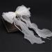 hgnxa Delicate Veil Hair Clip with Bowknot Beaded Add a touch of Sophistication to Your Hairstyle with Delicate Hair Clip - Buy Online on GoSupps.com
