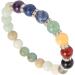 Chakra Bracelet with 7 Healing Stones - Stress Relief Meditation & Yoga Aromatherapy - Hand Polished Elastic Band - Buy Online on GoSupps.com