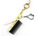 Hair Cutting Scissors 6 Inch Professional JP440c Steel Gold 2 in 1 Hair Scissors with Comb Haircut Barber Hair Cutting Shears Hairdressing Scissors - Buy Online on GoSupps.com