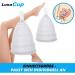 LunaCup Menstrual Cup - Soft Silicone Reusable Tampon Replacement (2 Pack) | Eco-Friendly & Comfortable | International Shipping Available - Buy Online on GoSupps.com
