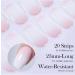 Semi Cured Gel Nails Strips 20 Stickers Nail Wraps Soft Self-Adhesive Gel Nail Stickers Salon-Quality Gel Nail Strips for Nails French Tip Manicure UV/LED Lamp Required (Glitter-87) - Buy Online on GoSupps.com