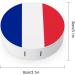 Flag of France Round Case For Contact Lens Kit Storage Box with Mirror Printed - Buy Online on GoSupps.com