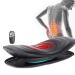 Massage device for lumbar spine electrical to relieve waist fatigue inflated backer vibration massage (black)