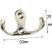 Housoutil Zinc Alloy Hooks 10pcs Cabinet Hooks Door Wall Hook Towel Hanger Coat Hooks Robe Hooks Clothes Hook Zinc Alloy medium Silver - Buy Online on GoSupps.com