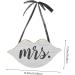 Mr and Mrs Wedding Door Sign - White Wooden Outdoor Decor - Perfect for Wedding Props & Porch Decoration - 33x18.4cm - Buy Online on GoSupps.com