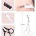 Professional Eyebrow Trimmer Scissors - Stainless Steel Grooming Tool with Mini Comb - All-in-One Eyebrow Shaper & Hair Remover (White & Purple - Buy Online on GoSupps.com