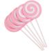 5PCS Lollipop Shaped Cake Toppers in Pink for Decoration Cupcake Toppers for Baby Shower Birthday Party Wedding - Buy Online on GoSupps.com