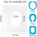 6/50PCS Biodegradable Disposable Plastic Toilet Seat Cover Portable Safety Travel Bathroom Toilet Paper Pad Bathroom Accessory (50pcs) - Buy Online on GoSupps.com