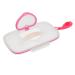 Travel Size Wipe Holder Travel Wipes Dispenser Handle Design Dust-Proof Wipes Dispenser Heart Shape Opening for Keep Wipes Moisturized Fovolat