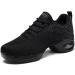 Buy Jazz Shoes for Women - Lace Up Dance Sneakers with Split Sole & Air Cushion - Modern Platform Shoes - Size 37 EU - Black - Buy Online on GoSupps.com