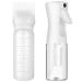 Continuous Spray Bottle and Root Comb Applicator Bottle Hair Oil Applicator Bottle Water Mister for Hairstyling (White)