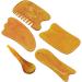 Minkissy 2 Sets Harz Gua Sha Massage Tools - 5 Piece Ochsenhorn Scraping Device for Muscle Relief & Eye Care - Buy Online on GoSupps.com